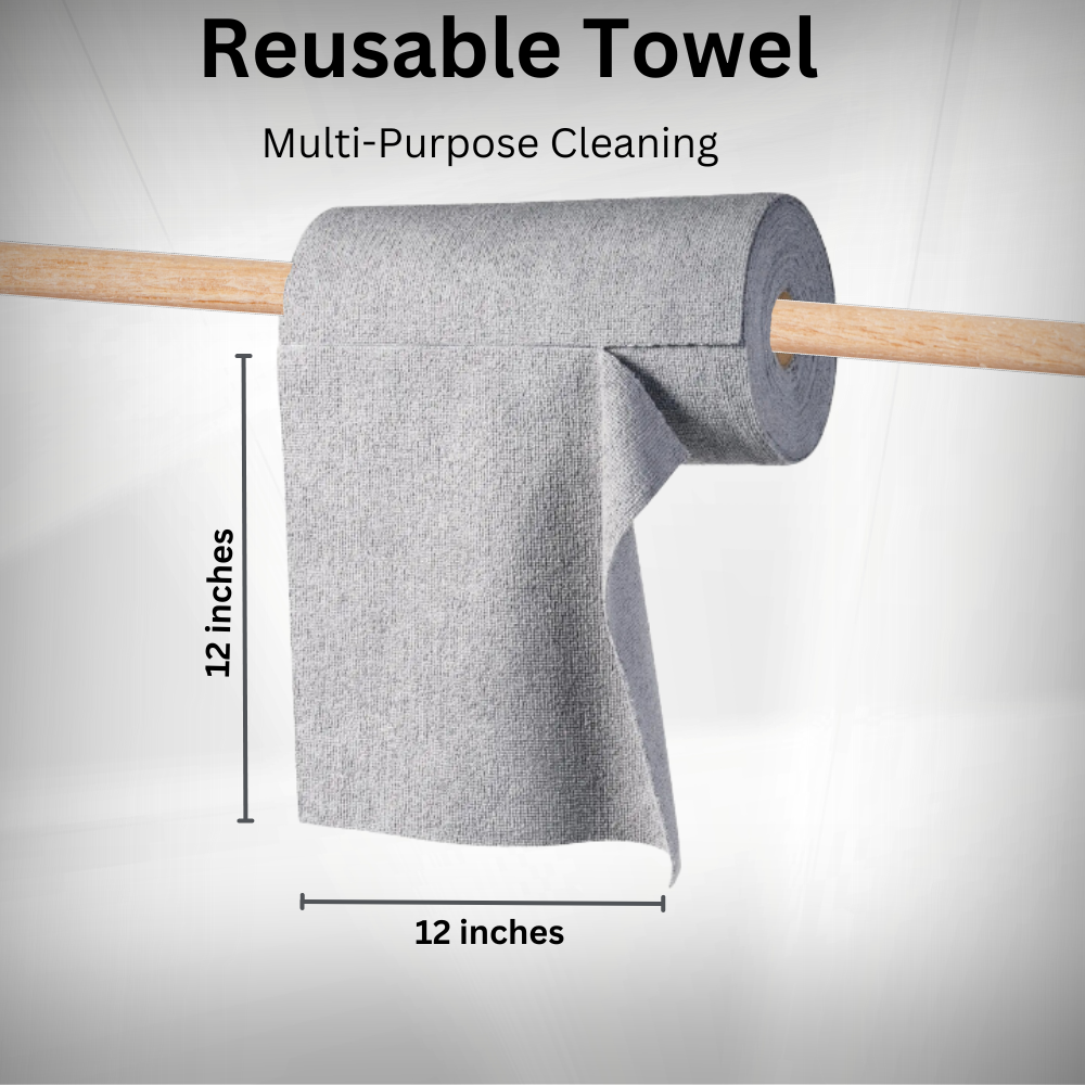 EKoTowel™  Reusable Cleaning Towel Roll (50 towels/roll)